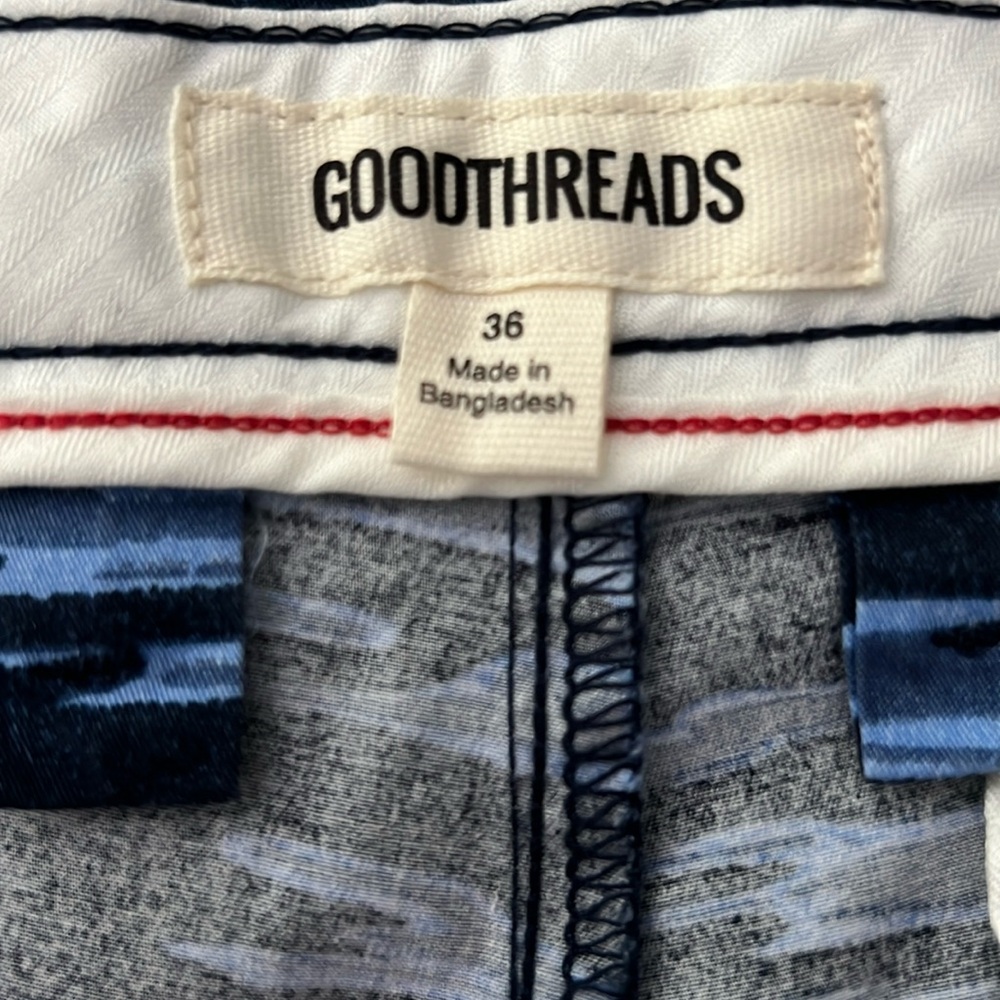 Goodthreads CAMO Stripe Print Shorts Mens SZ 36 - Picture 2 of 10